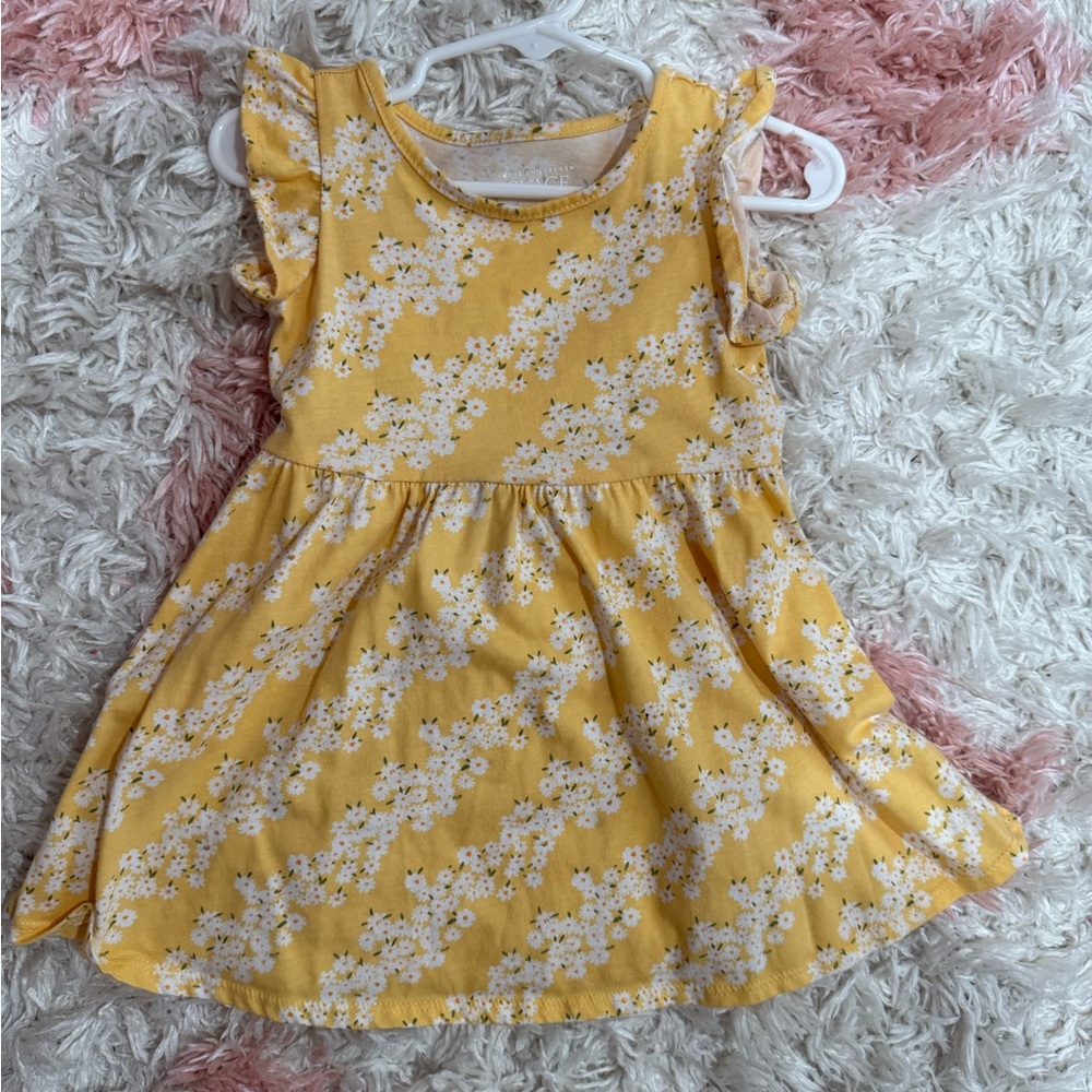 Yellow floral play swing dress